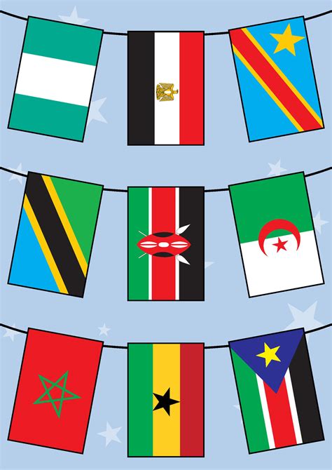 Flags Of Africa Bunting Cgp Plus