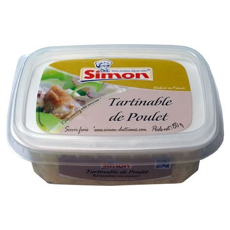 SIMON Tartinable De Poulet 150g Pas Cher Auchan Fr