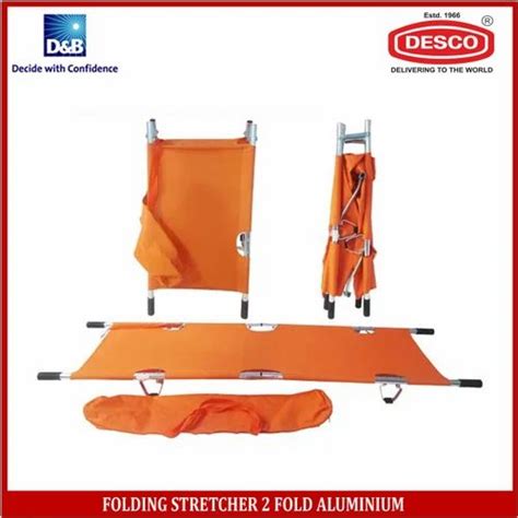 Orange Aluminium Folding Stretcher Two Fold At Rs In New Delhi