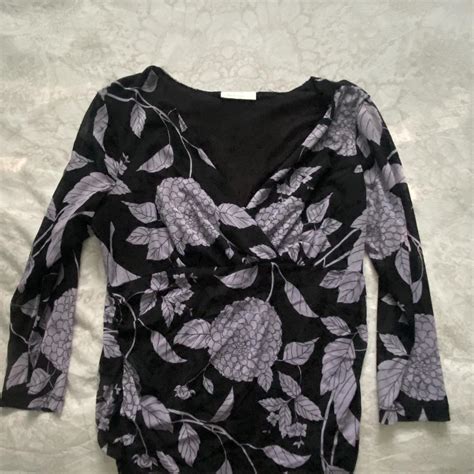 Whimsigoth Black And Purple Floral Top With Sheer Depop