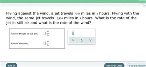 Solved E Flying Against The Wind A Jet Travels 7040 Miles Chegg