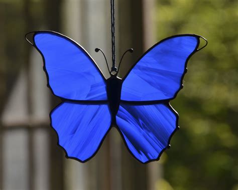 Stained Glass Window Decor Butterfly Suncatcher Hanging Etsy Artofit