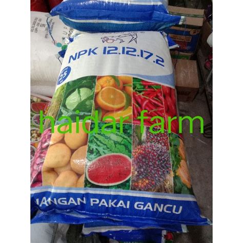 Jual PUPUK NPK PAK TANI 20 KG NPK 12 12 17 2 16 16 16 Rusia Shopee