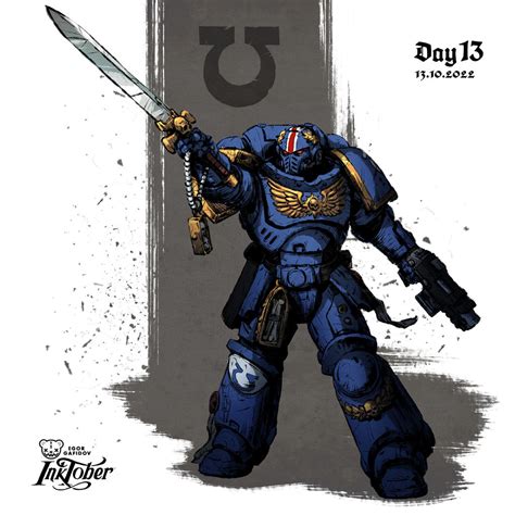 Warhammer 40000 Ultramarines By Egor Ursus On Deviantart