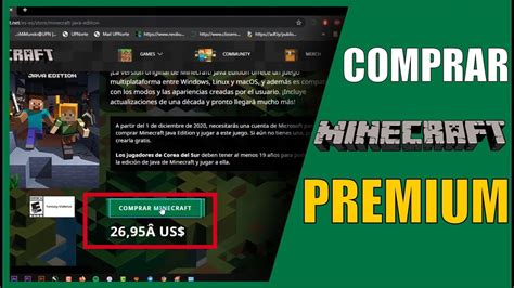 Como COMPRAR una CUENTA de MINECRAFT PREMIUM Fácil Y Rápido YouTube