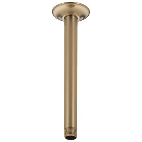 Delta Ceiling Mount Shower Arm And Flange In Champagne Bronze U4999 Cz