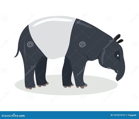 Tapir Cartoon Icon Vector Illustration | CartoonDealer.com #116167000