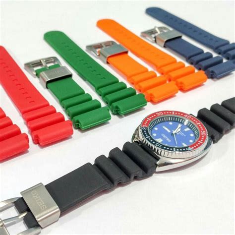 Jual Strap Tali Jam Rubber Karet Seiko Silicone Tali Jam Tangan Seiko