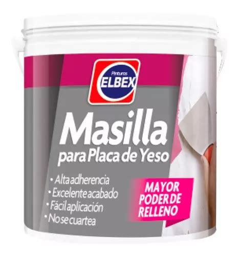 Masilla Para Placa De Yeso Elbex 1 5 Kg Cuotas sin interés