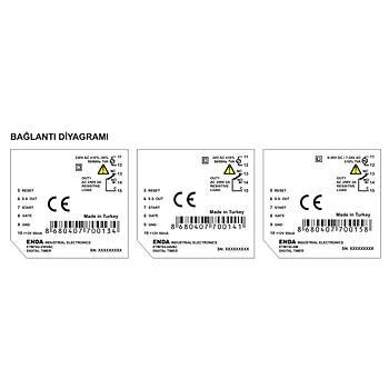 ETM742 230VAC 72x72mm Dijital Zaman Rölesi Timer ENDA Doğuş Elektrik