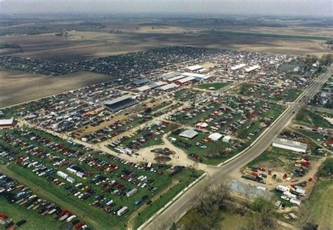 Aerial view of the car show at Jefferson County Fairgrounds