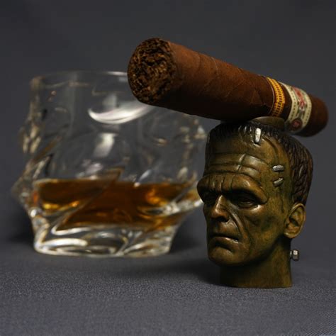 Frankenstein Cigar Holder Custom Wooden Craft