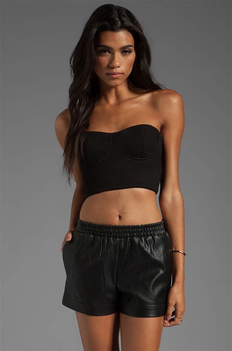 AQ AQ Winger Bodice Top In Black REVOLVE