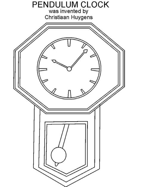 Desenhos De Relogio De P Ndulo Para Colorir E Imprimir Colorironline