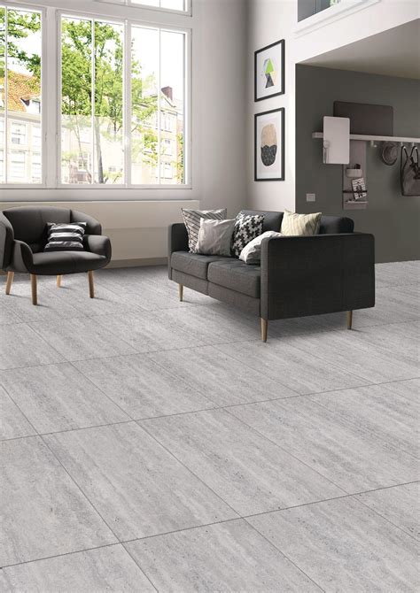 Buy Dgvt Real Travertine Grey Floor Tiles Online Orientbell Tiles