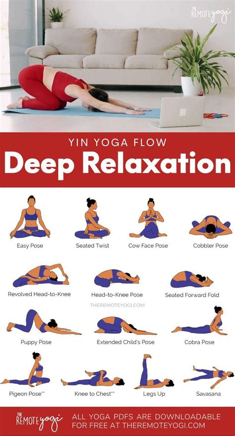 Yin Yoga Sequence For Deep Relaxation Free Yoga Pdf Artofit