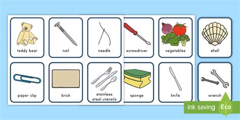 Magnetic Objects Sorting Cards (Teacher-Made)