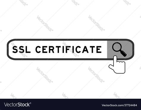 Search Banner In Word Ssl Abbreviation Secure Vector Image