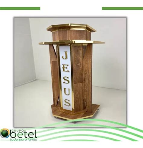 Púlpito De Madeira Oséias Para Altar De Igreja Grupo Betel R 2 190