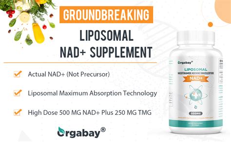 High Absorption Liposomal NAD+ 500mg with TMG 250mg | Boost Cellular ...