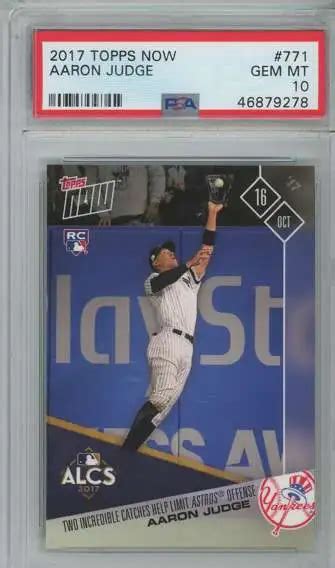 Mlb Topps Now Aaron Judge Alcs Two Incredible Catches Graded