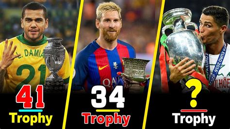 Top 10 Player Who Won Most Trophies In Football History 🏆🏆 Most Trophy