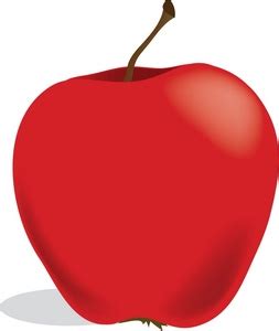 the red apple clipart - WikiClipArt