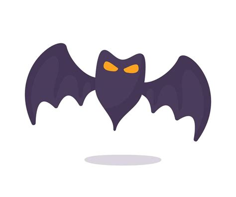 vampire bat cartoon scary ghost bat Blood on Halloween 26706762 Vector ...