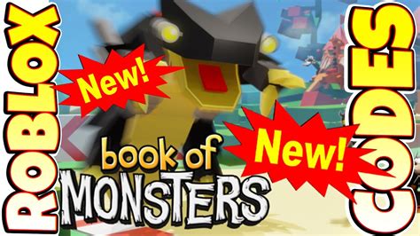 Book Of Monsters Roblox GAME ALL SECRET CODES ALL WORKING CODES YouTube