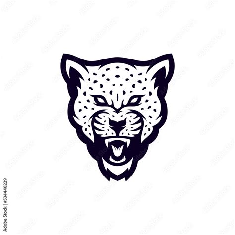 Vetor De Angry Jaguar Leopard Mascot Esport Logo Designs Do Stock