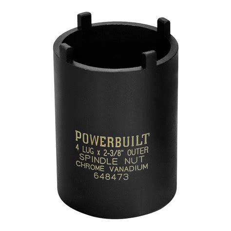 Powerbuilt® 648473 Spindle Nut Socket 4 Lugs External 2 38