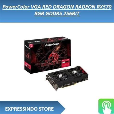 Jual Powercolor Vga Red Dragon Radeon Rx Gb Gddr Bit Shopee