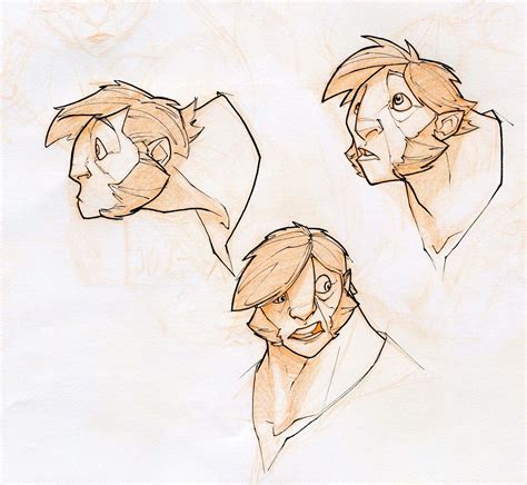 Randy Bishop Aurech Redesign Character Design Sketches Character