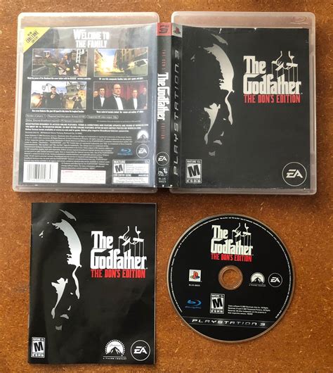 The Godfather Don S Edition Item Box And Manual Playstation