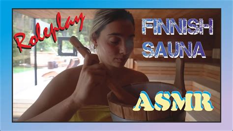 Asmr Finnish 💙🤍 Spa Sauna 🧖‍♀️ Roleplay Asmr Youtube