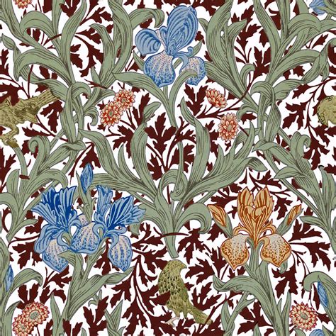 Iris William Morris Tiles From Textiles