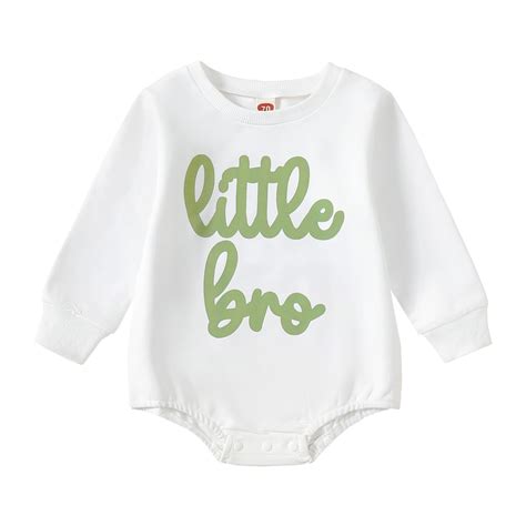 Uuszgmr Baby Romper For Boy Girls Babys Boy Girl Long Sleeve Letter