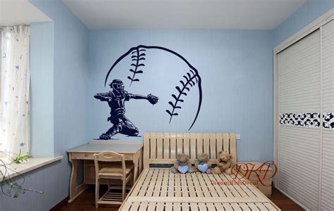 Baseball Decal Baseball Wall Decal Vinyl Decal Baseball Wall | Etsy