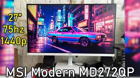 Msi Modern Md Qp Inches Monitor Unboxing Test Youtube