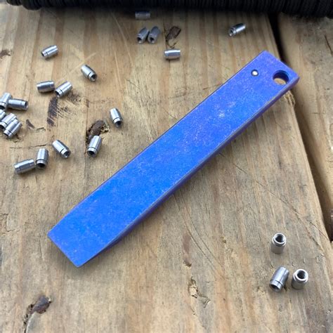 Maverick Customs 4 Milled Blue Anodized Edc Pry Bar Tool Knifejoy