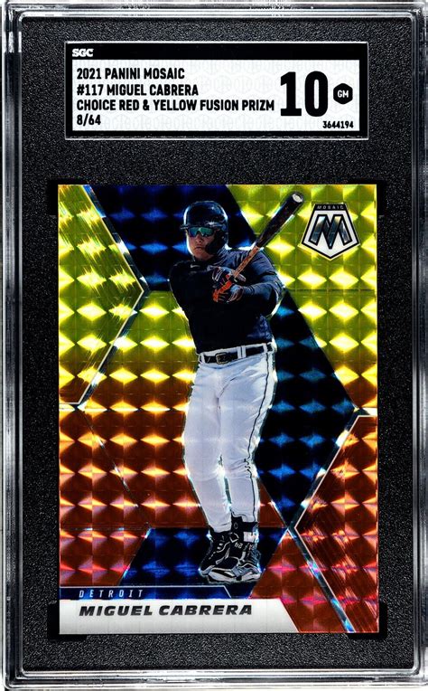 2021 Panini Mosaic Mosaic 117 Miguel Cabrera For Sale Online Ebay