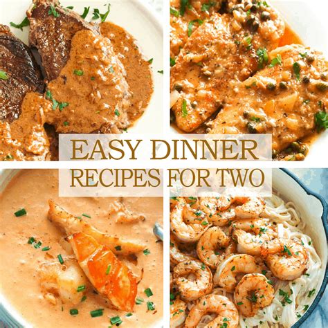 Easy Dinner for Two (Budget Friendly Meals) - Immaculate Bites Dinner