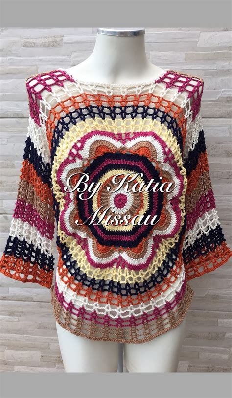 Katia Missau Blusa Mandala Em Croch