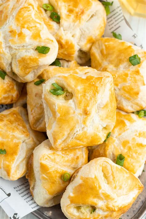 Baked Potato Leek Puff Pastry Bites Sprinkled With Balance