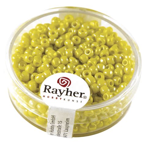 Rayher Rayher Rocailles Borduurkralen Opaque Luster 2 6mm Geel 17g