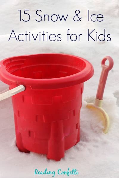 15 Snow and Ice Activities: Kid's Co-op ~ Reading Confetti