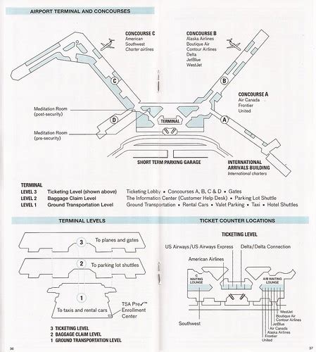 Nashville International Airport Bna Terminal Map 2017 Flickr