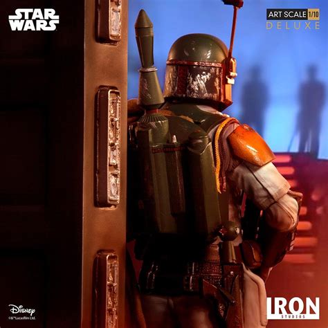 Iron Studios Boba Fett And Han Solo In Carbonite Deluxe Art Scale