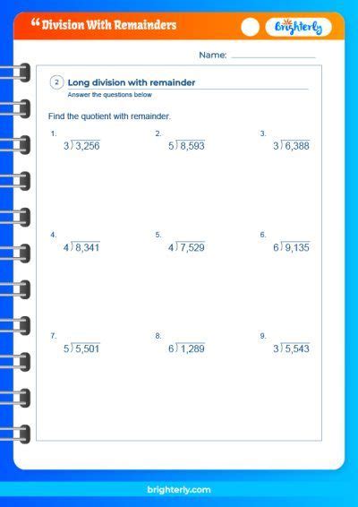 Long Division Workbook Grade 3 Two Digit Long Division With Worksheets Library