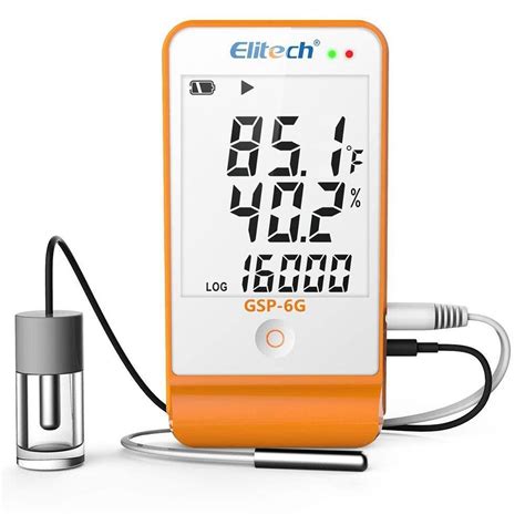 Elitech Gsp 6g Digital Temperature And Humidity Data Logger With